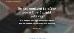 Desktop Screenshot of minivacationgetaways.com