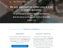 Tablet Screenshot of minivacationgetaways.com